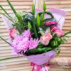 Букет из лилии, хризантемы и роз